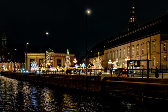 Nachtpanorama am Schloss Christiansbog