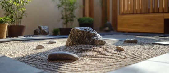 Serenity in Stone: A Tranquil Zen Garden