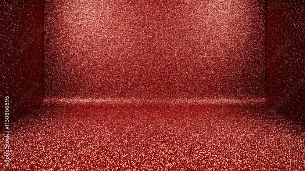 Poster sparkling red background with glimmering texture for creative use