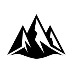 Minimalist Mountain Logo for Outdoor Branding