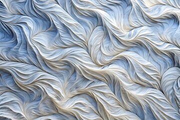 Obraz premium Dynamic Flowing Blue Patterns Organic Shape Texture Design