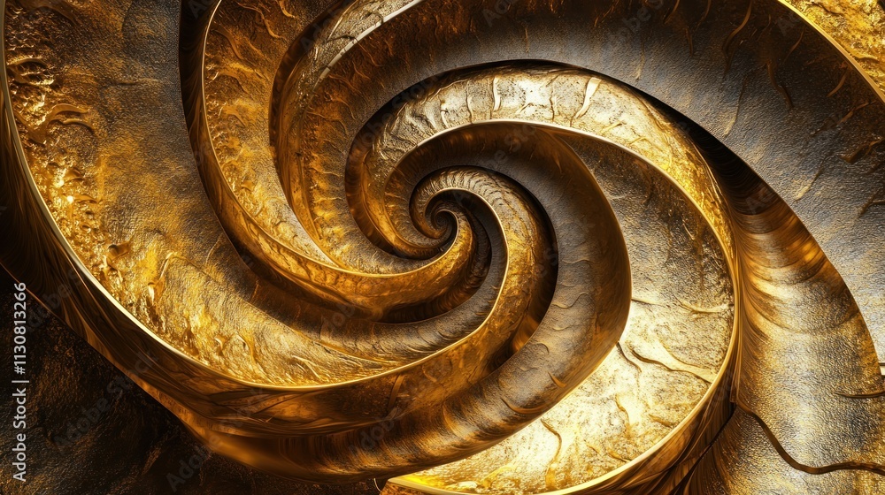 Aufkleber discover intricate patterns of fluid spirals shifting into dynamic forms, representing resilience an