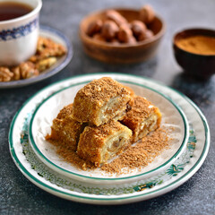 Delightful Romanian Dessert Prajitura Tavalita Cu Nuca