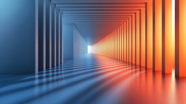 A clean geometric layout of parallel lines creating a gradient optical effect