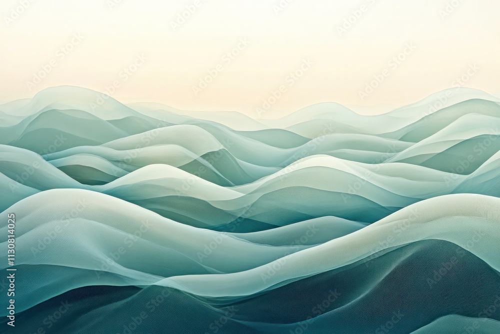 Aufkleber explore a creative abstract showcasing dynamic communication waves smoothly blending into a peaceful