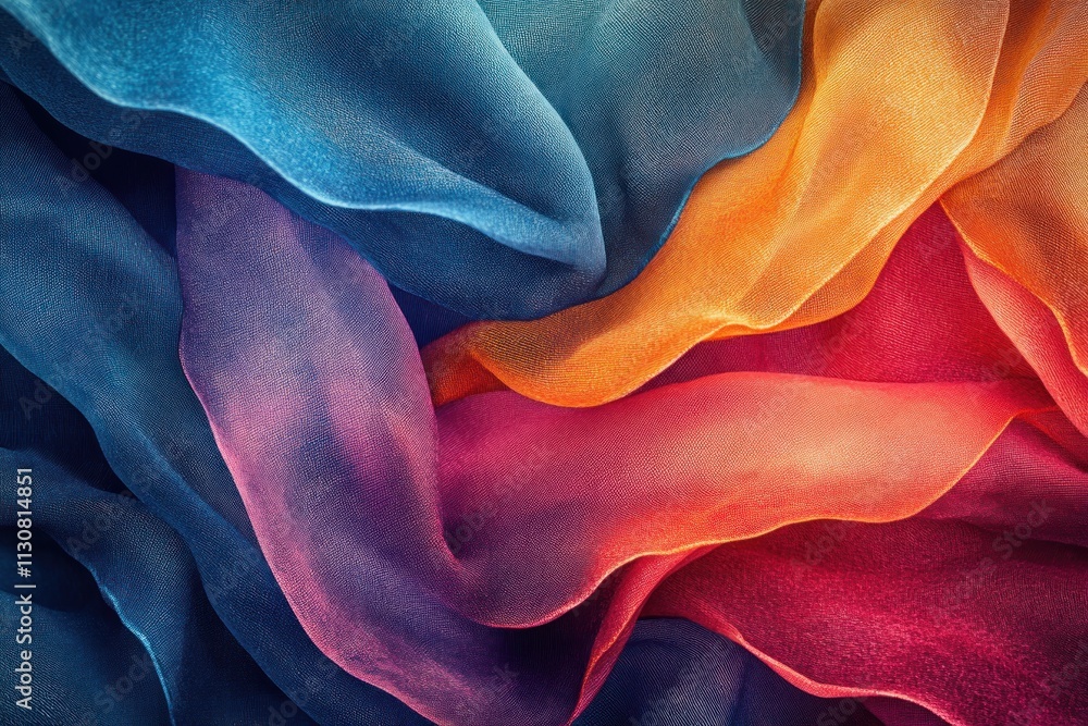 Poster explore mesmerizing abstract visuals with dynamic colorful gradient waves, a depiction of clear and 