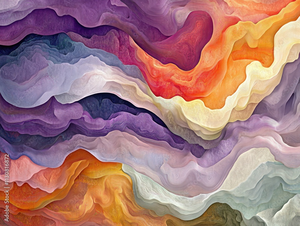 Aufkleber explore this vibrant abstract pattern of growing tones representing dynamic adaptability in communic
