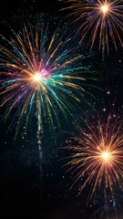 Fototapeta premium fireworks in the night sky