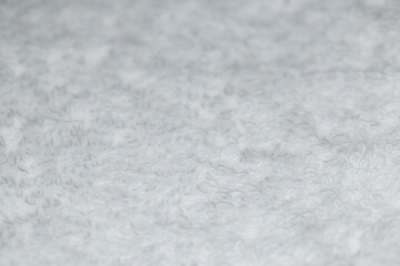 Closeup of white towel textured background