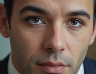 Fototapeta premium closeup portrait of a businessman, face of a man, handsome guy, elegant outfit