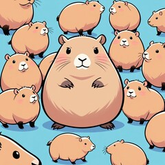pattern with capybara