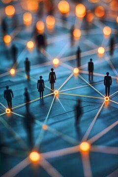 Connected Silhouettes in a Digital Network Landscape