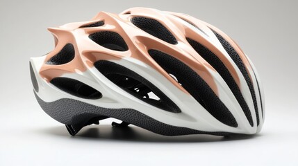 Obraz premium This sleek bicycle helmet features an aerodynamic design, suitable for both casual and competitive cycling