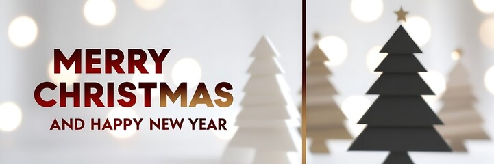 Fototapeta premium Christmas and Happy New Year - Frosty Xmas scene, Natural Winter background
