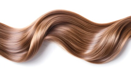 Fototapeta premium A long brown hair with a gold hair clip