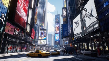 Time Square New York City View