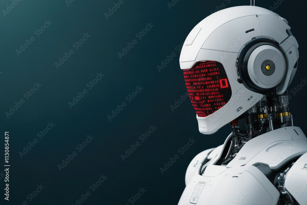Poster futuristic trading bots, exchanging binary code, revolutionizing digital finance, enhancing virtual 