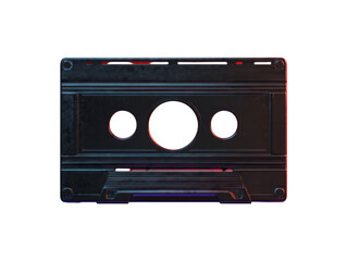 Obraz premium Vintage cassette tape isolated on transparent background