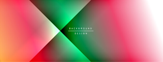 Fototapeta premium Dynamic shadow lines with gradient colors geometric background