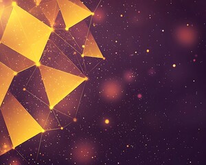 Soft yellow points over a dark purple gradient background.