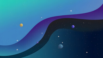 Fototapeta premium A gradient design illustration with a swirl of colors from light blue at the top to dark blue at the