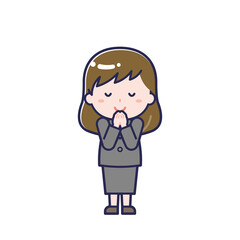 Obraz premium スーツ／女性 24