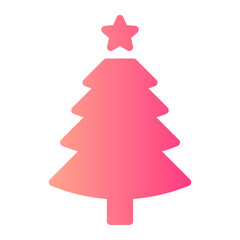 Fototapeta premium trees gradient icon
