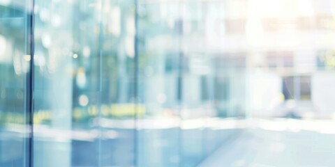 blur glass background office business building modern futuristic bokeh light reflection clean and clear sunlight shine