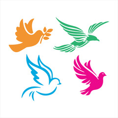 Fototapeta premium Birds Icon Vector Art
