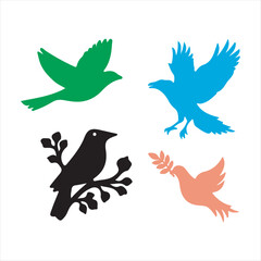 Obraz premium Birds Icon Vector Art