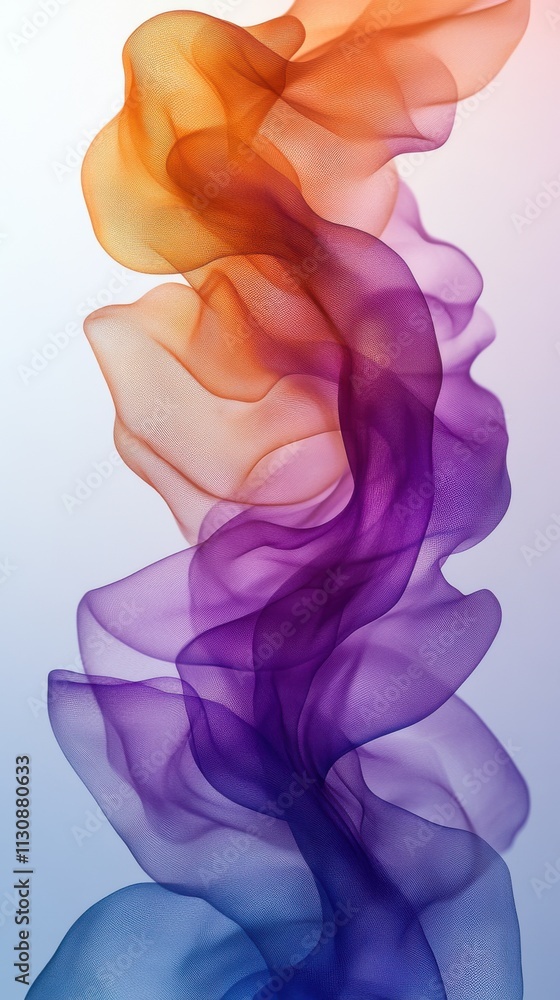 Poster abstract flowing shapes in vibrant colors create a dynamic and artistic visual effect.