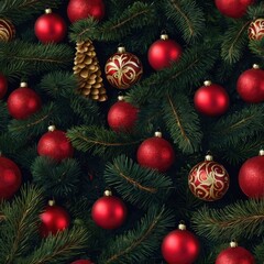 Christmas tree in the snow