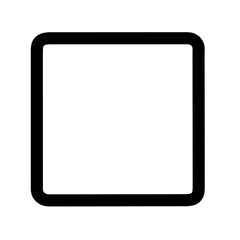 vector rectangle with rounded corners on a white background