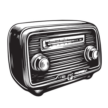 recommend clip art: retro radio illustration