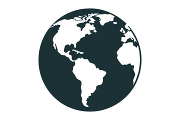 Naklejka premium 3d earth globe icon