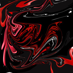 Seamless red abstract pattern liquify effect