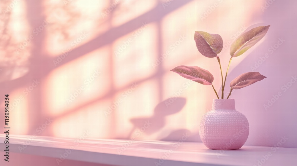 Poster creating a calm environment lavender and blush pink gradient for digital graphic design