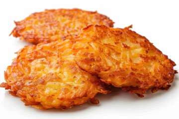 Hash brown on white surface