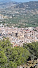 view of the city of jaen from castle