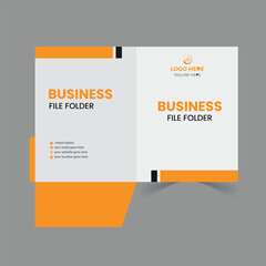 Corporate business file folder design for office use.