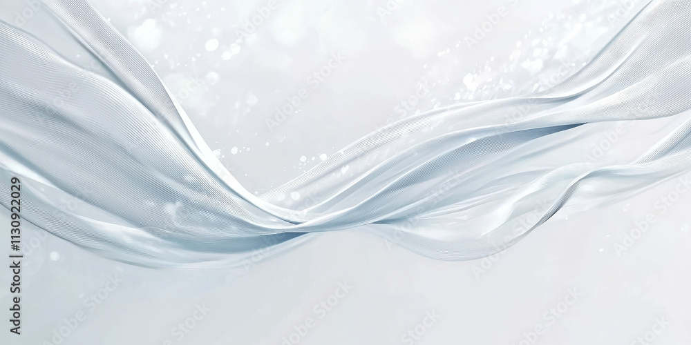 Poster soft white background with a smooth wave pattern. light gray bends and textures create an elegant, m