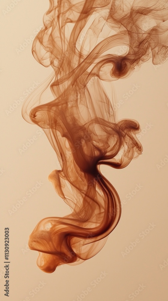 Poster warm mocha tones intertwine beautifully against a soft backdrop, capturing the essence of indulgence
