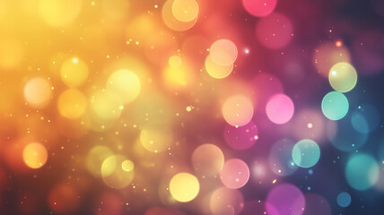 Colorful Dot-Circle Pattern with Glowing Light Effect 