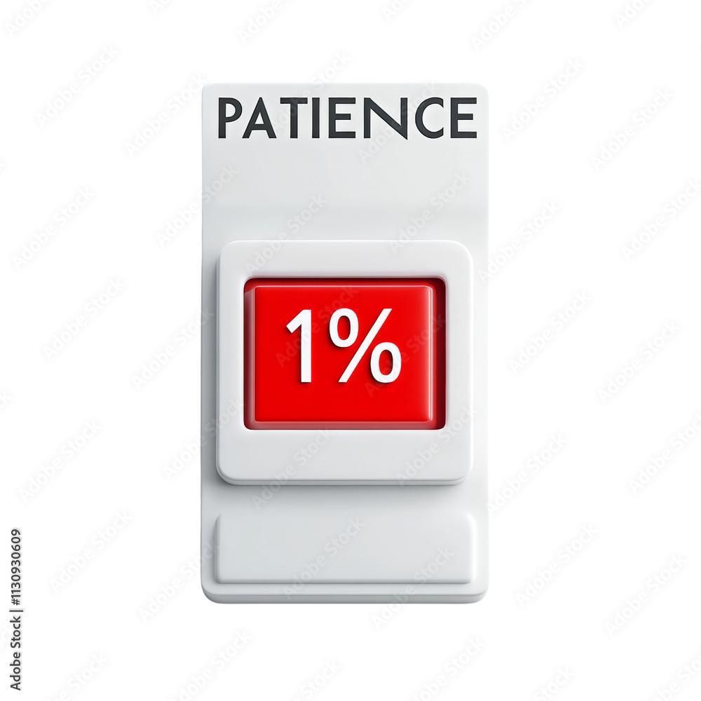 Poster running on empty. patience at 1%