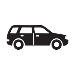 Fototapeta premium Car icon vector illustration on background