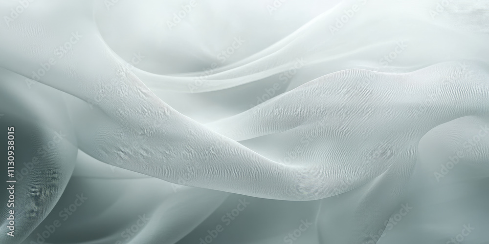 Poster soft white background with a smooth wave pattern. light gray bends and textures create an elegant, m