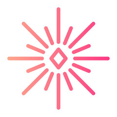 Obraz premium firework gradient icon