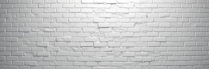 Obraz premium Close-up shot of a clean white brick wall, perfect as a background for minimalist and industrial-themed designs, background, close-up, brick