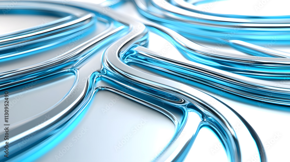 Poster dynamic fluid wave pattern abstract art installation modern gallery contemporary design close-up per