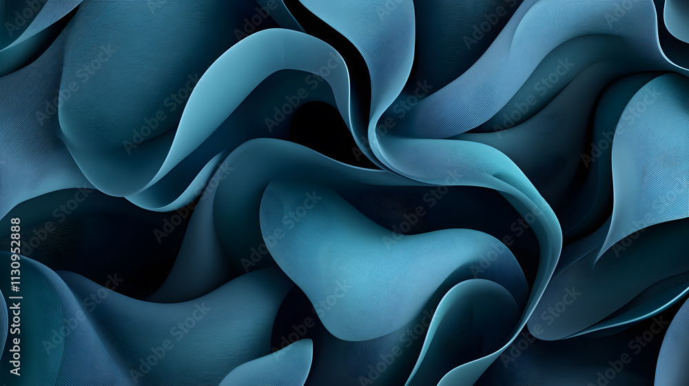 Poster dynamic abstract waves digital art fluid patterns creative environment close-up view modern design c
